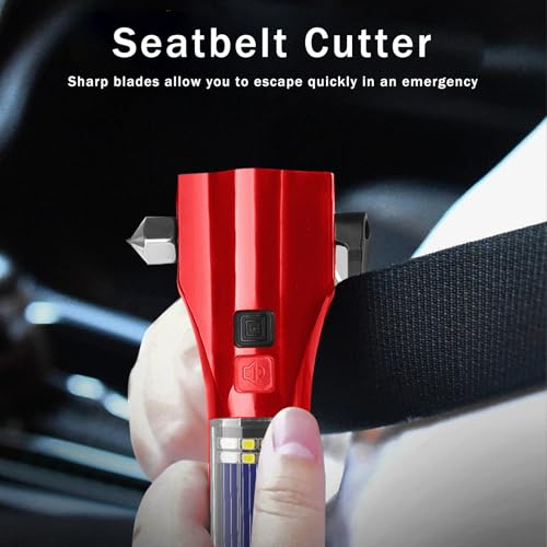 Car Glass Breaker Hammer with Flashlight, Multi-Function | Hand Tools - Image 5