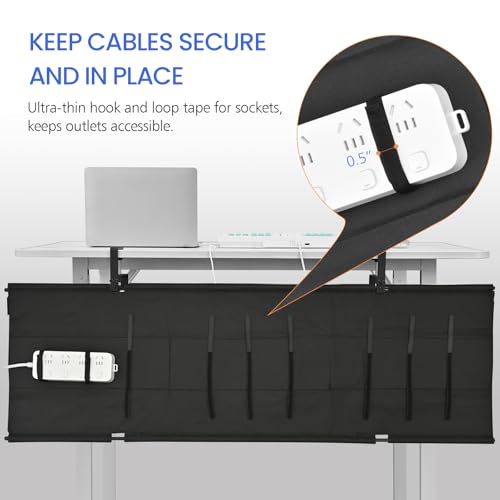 48" Under Desk Cable Management Tray- Clamp/Screw Mount | Hand Tools - Image 4