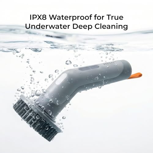 Cordless Electric Spin Scrubber, IPX8 Waterproof, 7 Brush Heads - Image 6