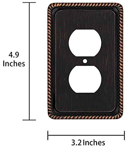 Rope Edge Decorative Wall Plate Switch Plate Outlet Cover - Image 4