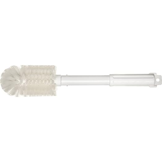 SPARTA Industial Tank Brush Pipe Brush, Drain Brush with Handle for Commercial Kitchens, Polyester, 3 Inch, White