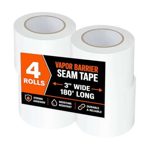 Vapor Barrier Tape, White Moisture Barrier Tape - Image 2