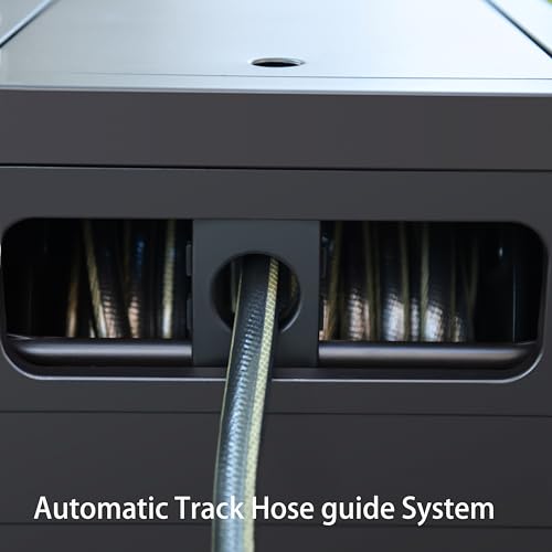Metal Garden Hose Reel Deck box, Durable Steel Garden Hose - Image 6