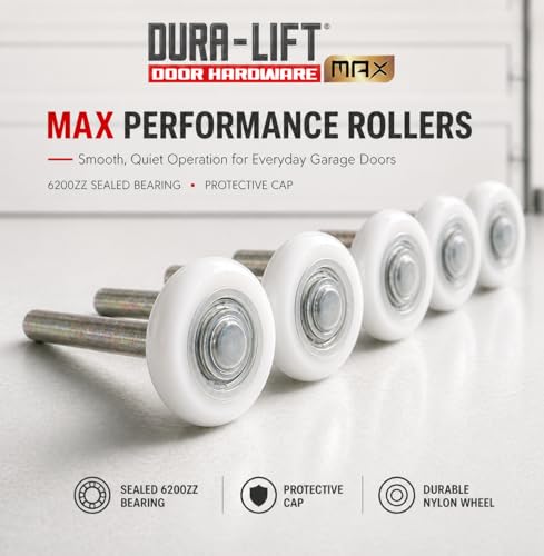 Ultra-Life MAX 2" Sealed 6200ZZ Bearing Nylon Garage Door Roller - Image 7
