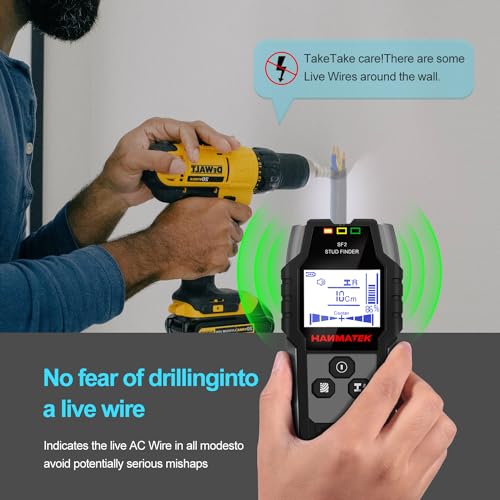 HANMATEK Stud Finder Wall Scanner - 5 in 1 Electronic Wall - Image 6