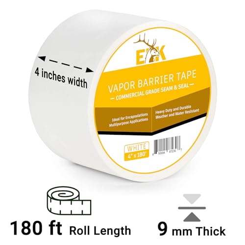 ELK Vapor Barrier Tape - 4” x 180ft - PE 7mm Polyethylene - Image 5