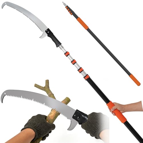 30FT Reach Pole Saws for Tree Trimming, Manual Pole Saw - Image 2