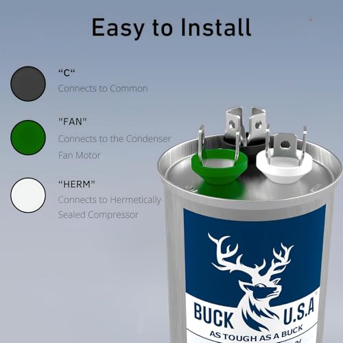 Buck 45+5uF 45/5 MFD ±6% CBB65B Dual Run Round Start | Pet Essentials - Image 4