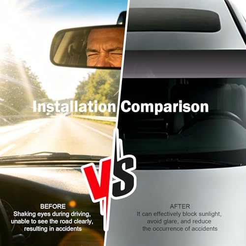 Car Windshield Tint Strip, 7.87" x 59" Window Sun Visor - Image 4