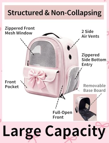 Cat Backpack Carrier for Cats and Small Dogs, Cute Puppy - Image 5