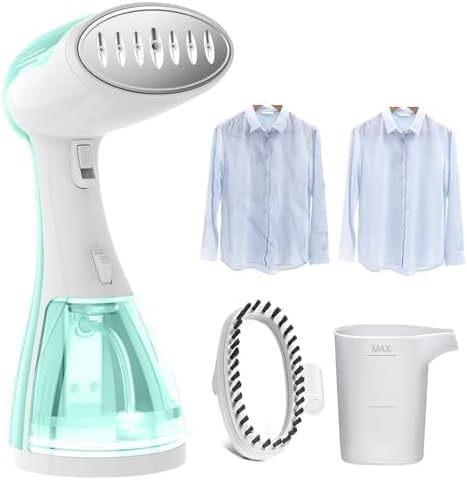 Handheld Portable Garment Steamer for Clothes - 1350W Clothes Steamer Remove Wrinkles for All Fabrics, 15S Fast Heat-Up, Make Clothes Soft & Smooth