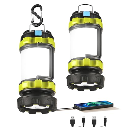 Consciot 2 Pack LED Camping Lantern Flashlight | Travel Essentials - Image 2