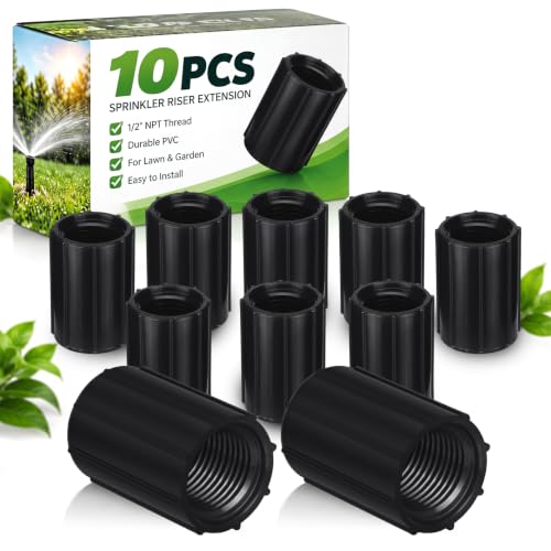 Yahenda 10 Pcs 1/2 Inch Double Female Thread PVC Coupling - Image 2