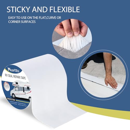 RV Roof Tape 6 Inch X 50 Feet 1Pack, UV & Weatherproof | Home Repair - Image 6