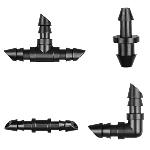 1/4 Inch Drip Irrigation Fittings Kit：140 Pieces Drip Irrigation - Image 2