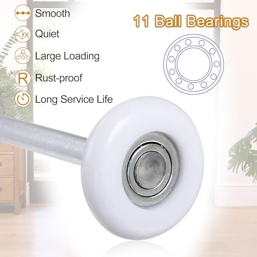 HARFINGTON 2 Pcs Garage Door Rollers 2 Inch Nylon Roller for 2 - Image 4