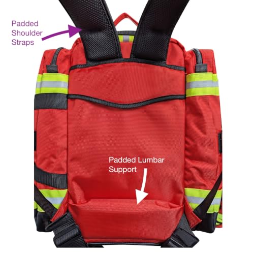Kemp USA Premium Ultimate EMS Backpack Red Emergency - Image 5