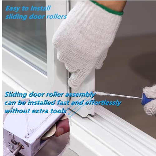 2Pack Sliding Door Rollers, 1-1/4 Inch Sliding Patio Door Tandem - Image 4