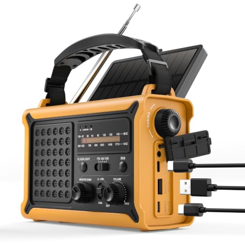 Emergency Radio with Hand Crank & Solar, NOAA Weather Band - Image 2