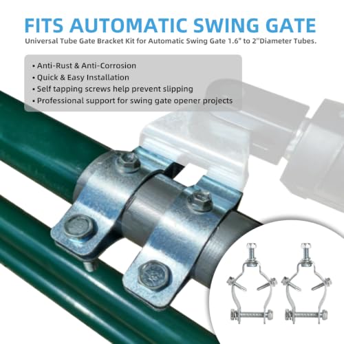 Universal Tube Gate Bracket Kit for Automatic Swing Gate Opener - Image 5