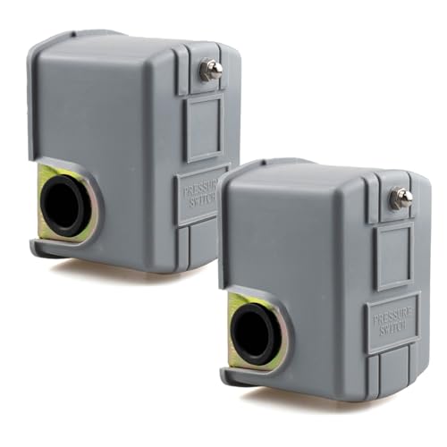 2 Pack Pressure Switch for Well Pump, Adjustable Differential - Image 2