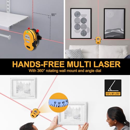 PREXISO Multi Surface Laser Level LED Light Vial, Cross - Image 4