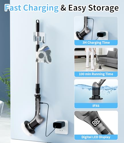 Electric Spin Scrubber for Bathtub,Kitchen - Image 7