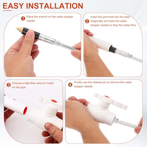 PATIKIL Pipe Water Stopper Kit 1/2"/3/4"/1" Hot-melt Water Stop - Image 6