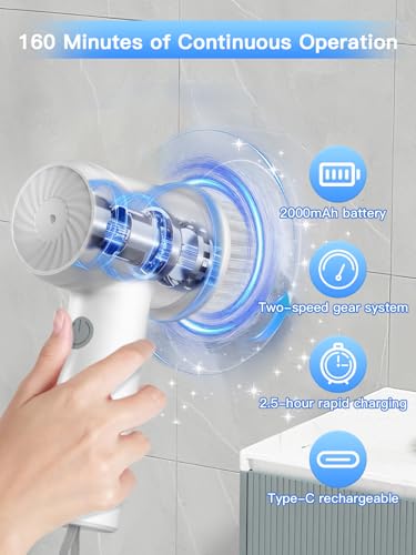 Electric Spin Scrubber - Cordless IPX7 Waterproof Shower - Image 3