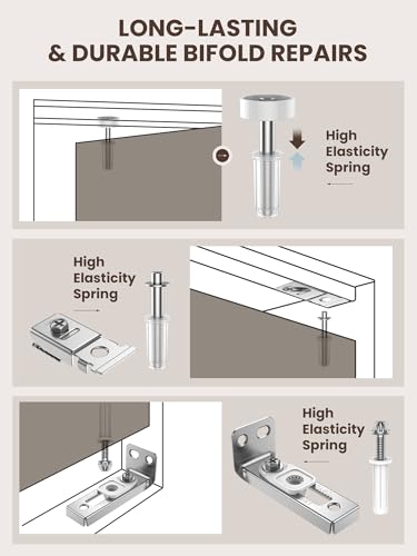Bifold Door Hardware Repair Kit - 2 Pack Bi-fold Sliding | Home Repair - Image 5