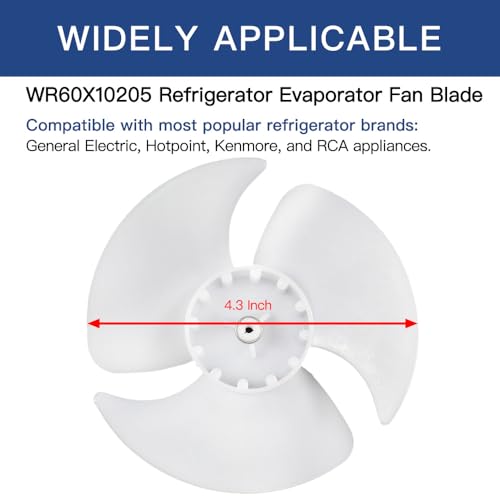 Upgraded WR60X10205 Refrigerator Evaporator Fan Blade - Image 3