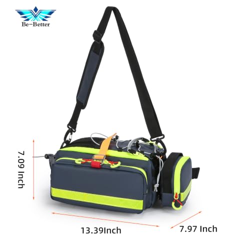 Emergency Medical Bag Empty First Aid Bag EMT Trauma Waist Pack - Image 6