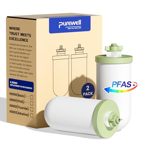 Purewell Upgraded 4-Stage Ceramic Gravity Water Filter with PFAS - Image 2