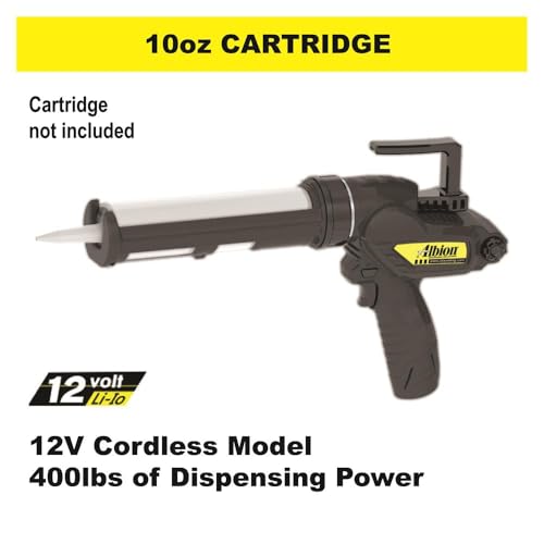 Albion Engineering E12 B-Line Cordless Cartridge Caulking Gun, No - Image 3