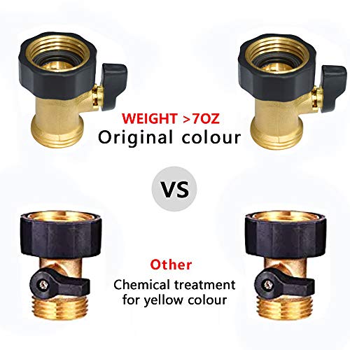 Heavy Duty Brass Shut Off Valve Garden Hose Shut Off Valve Garden - Image 4