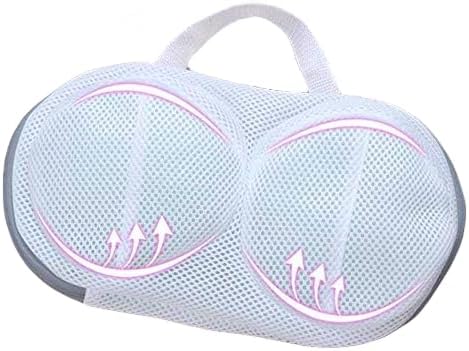 Wirefree Bra Laundry Bags for Washing Machine Underwear Mesh Wash Bags with Zipper Small Bra Protector in Washer Pack 2