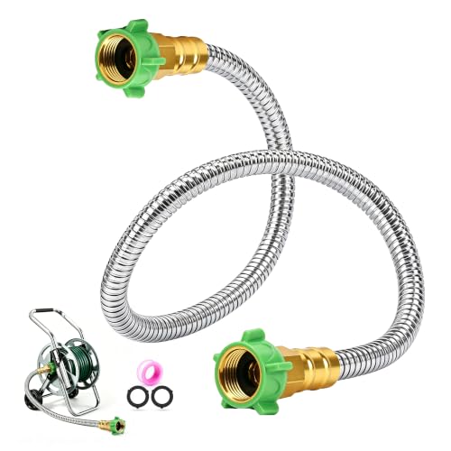 3FT Short Garden Hose Female to Female – Stainless Steel - Image 2