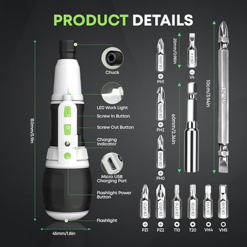 Electric Screwdriver Cordless Power Screwdrivers Set Tool | Hand Tools - Image 3
