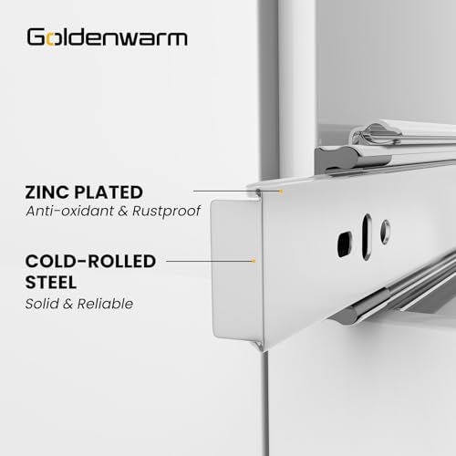 Goldenwarm 5 Pair 12 Inch Soft Close Drawer Slides - Image 5