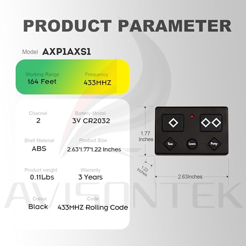 2-Pack Ghost Controls Gate Opener Remote Replacement AXP1 AXS1 - Image 8