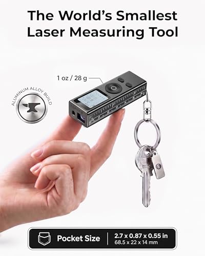 Cooper Ray Mini Laser Measuring Tool, Pocket Size Laser - Image 4