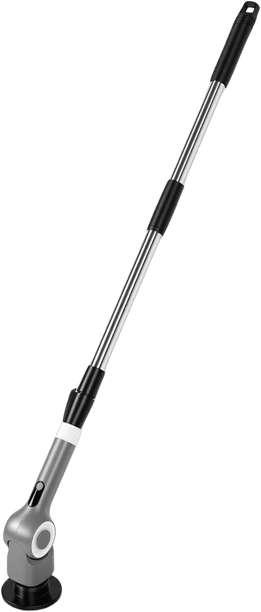 Electric Spin Scrubber, 7 in 1 Electric Scrubber, IPX7 Water Proof, 3 Speed Adjustable, Cordless Cleaning Brush Extension Handle 7 Replaceable Heads for Bathroom