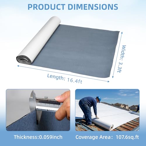 MYOYAY Self-Adhesive Waterproofing Roofing Roll,39in X | Home Repair - Image 4