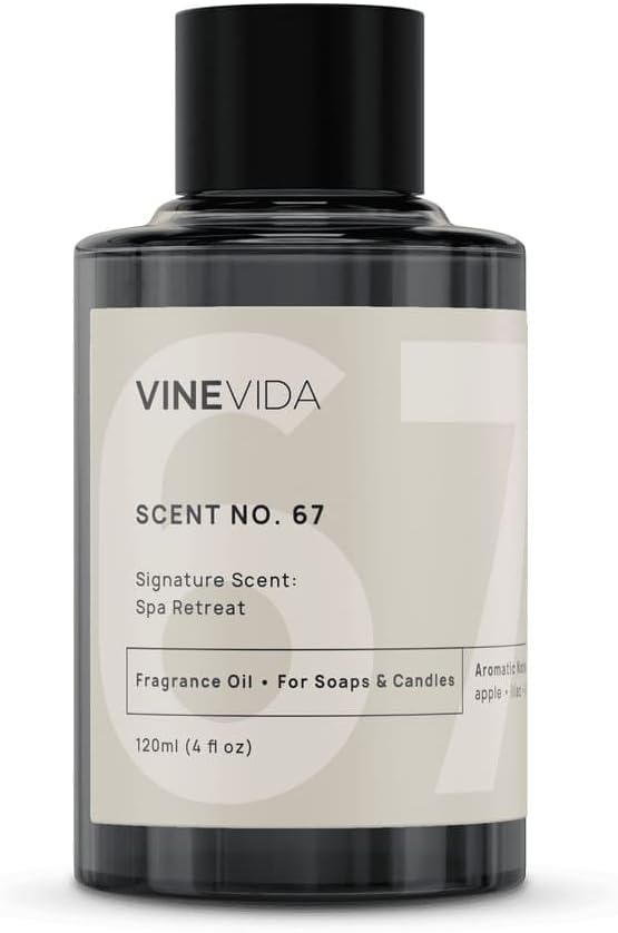 VINEVIDA [4oz] Spa Retreat Fragrance Oil for Candle Making and Soap Making - Premium Candle Scents for Soy Candles