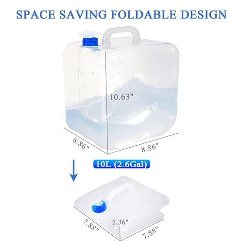 Collapsible Water Container with Spigot & Hook, BPA Free - Image 3
