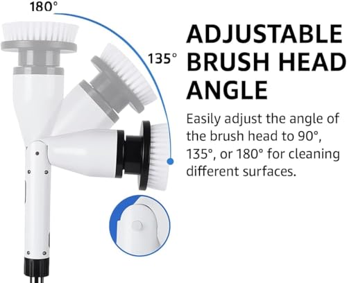 7-in-1 Electric Spin Scrubber, 25W Powerful Cordless - Image 5