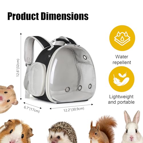 Guinea Pig Backpack, Space Capsule Bubble Window | Travel Essentials - Image 3