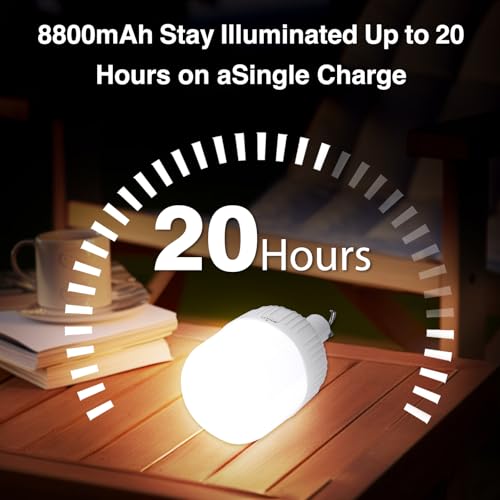 Camping Lantern LETOUR Dimmable 8800mAh LED Light Bulb 5 - Image 6