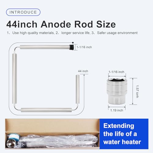 44" Flexible Magnesium Anode Rod, Hot Water Heater Anode | Hand Tools - Image 3