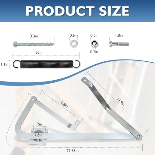 Premium 55-2 Attic Ladder Hinge Arms with Springs | - Image 3